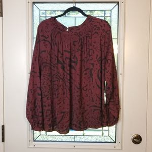 AVA & VIV Leopard Blouse